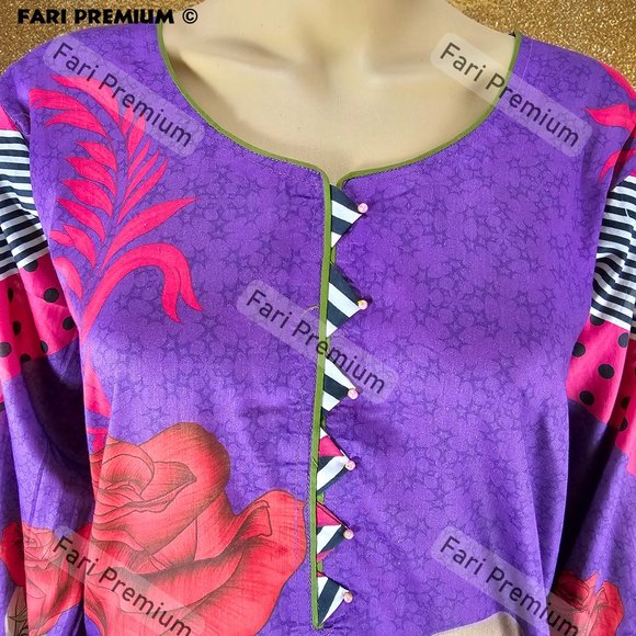 Asim Jofa 3PC Printed Premium Lawn Shalwar Kameez Suit Pakistani/Indian Large 43 - Picture 8 of 12